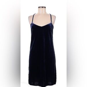 White House Black Market Navy Velvet Slip Dress Size XS